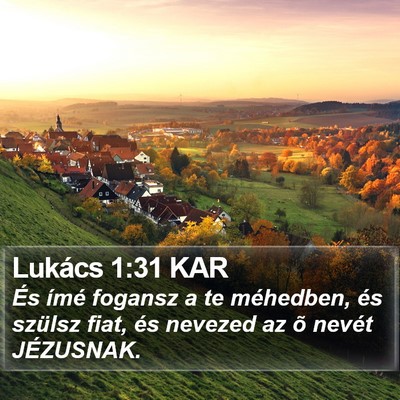 Lukács 1:31 KAR Bible Verse Image