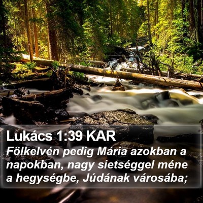 Lukács 1:39 KAR Bible Verse Image
