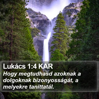 Lukács 1:4 KAR Bible Verse Image