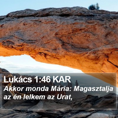 Lukács 1:46 KAR Bible Verse Image