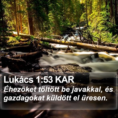 Lukács 1:53 KAR Bible Verse Image