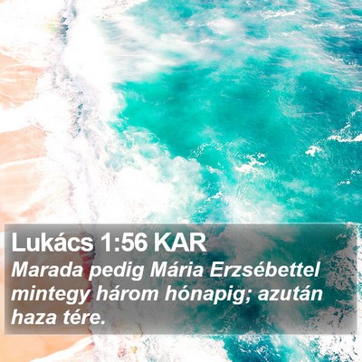 Lukács 1:56 KAR Bible Verse Image