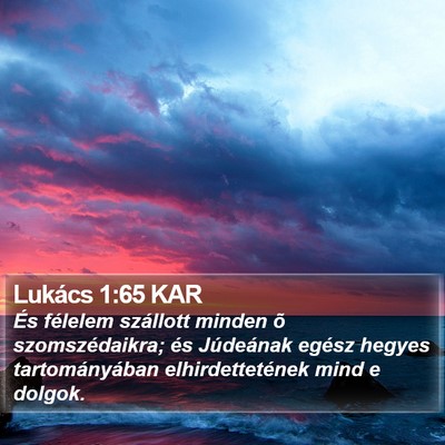 Lukács 1:65 KAR Bible Verse Image
