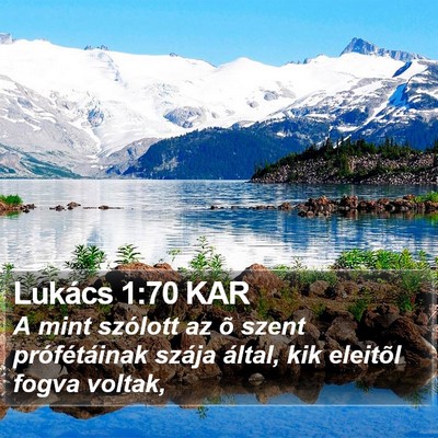 Lukács 1:70 KAR Bible Verse Image