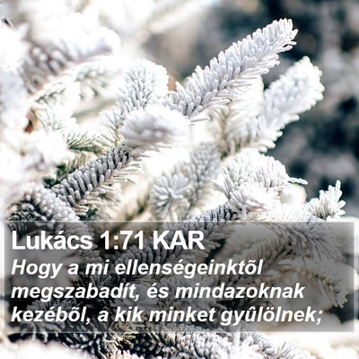 Lukács 1:71 KAR Bible Verse Image