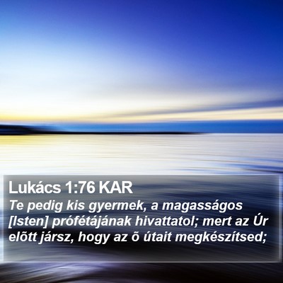 Lukács 1:76 KAR Bible Verse Image