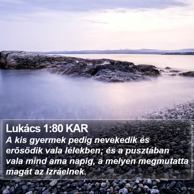 Lukács 1:80 KAR Bible Verse Image