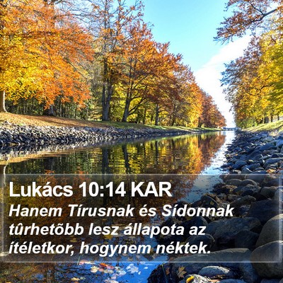 Lukács 10:14 KAR Bible Verse Image