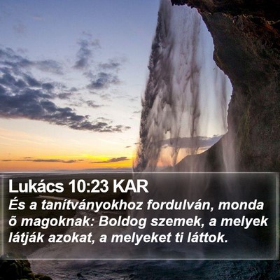 Lukács 10:23 KAR Bible Verse Image