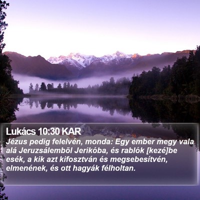 Lukács 10:30 KAR Bible Verse Image