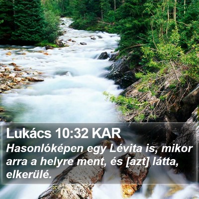 Lukács 10:32 KAR Bible Verse Image