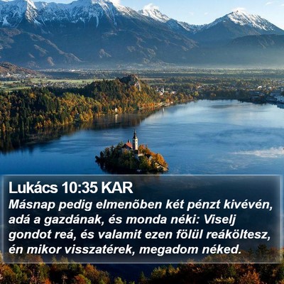 Lukács 10:35 KAR Bible Verse Image