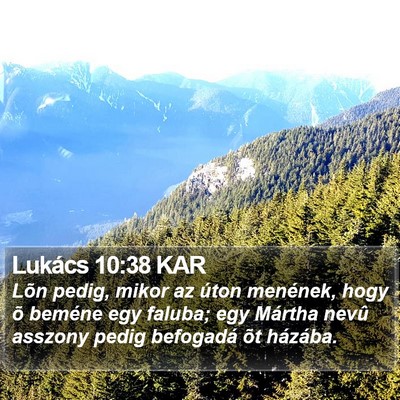 Lukács 10:38 KAR Bible Verse Image
