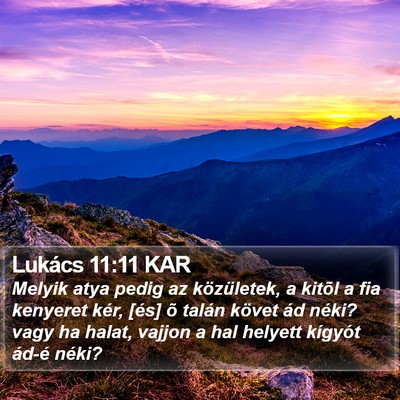 Lukács 11:11 KAR Bible Verse Image