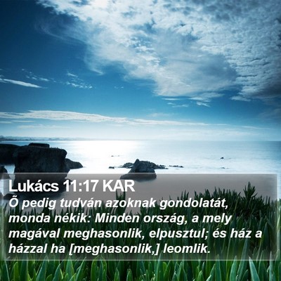 Lukács 11:17 KAR Bible Verse Image