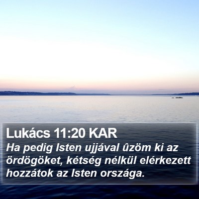 Lukács 11:20 KAR Bible Verse Image