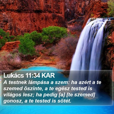 Lukács 11:34 KAR Bible Verse Image