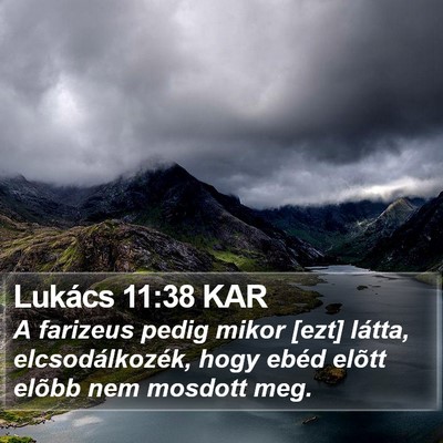 Lukács 11:38 KAR Bible Verse Image