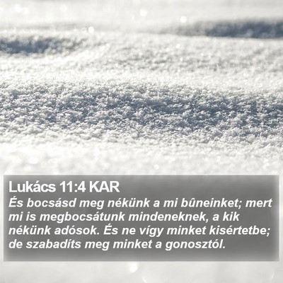 Lukács 11:4 KAR Bible Verse Image