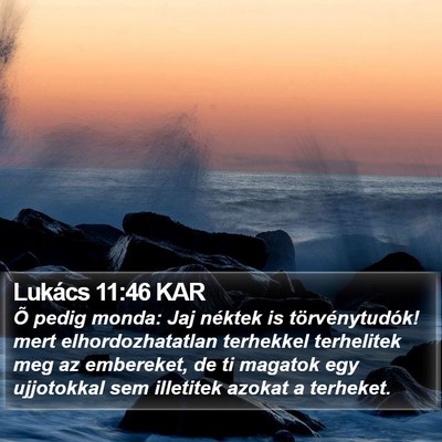 Lukács 11:46 KAR Bible Verse Image