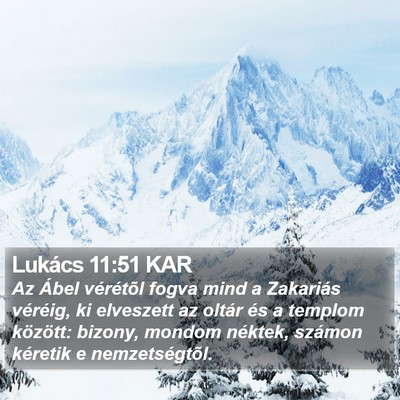 Lukács 11:51 KAR Bible Verse Image