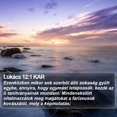 Lukács 12:1 KAR Bible Verse Image
