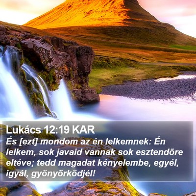 Lukács 12:19 KAR Bible Verse Image