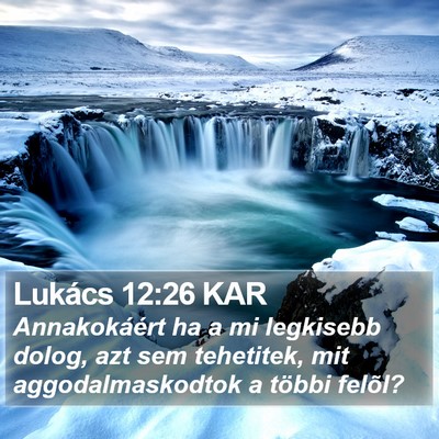 Lukács 12:26 KAR Bible Verse Image