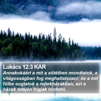 Lukács 12:3 KAR Bible Verse Image