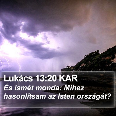 Lukács 13:20 KAR Bible Verse Image