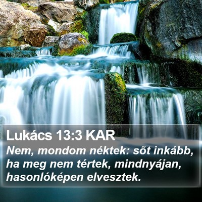 Lukács 13:3 KAR Bible Verse Image
