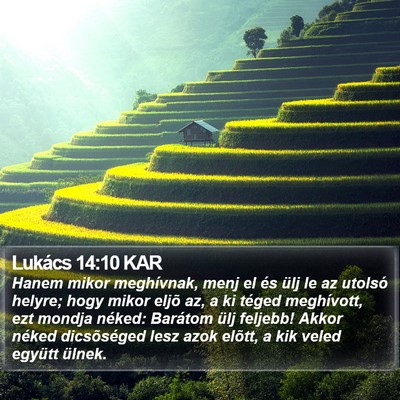 Lukács 14:10 KAR Bible Verse Image