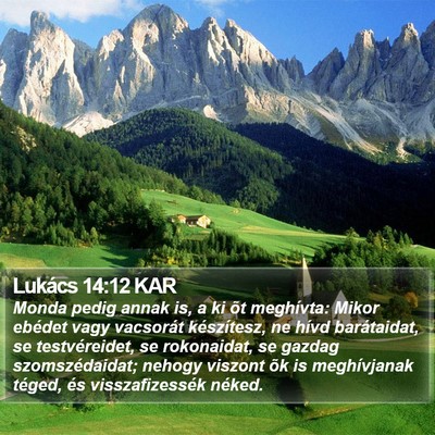 Lukács 14:12 KAR Bible Verse Image