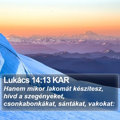 Lukács 14:13 KAR Bible Verse Image