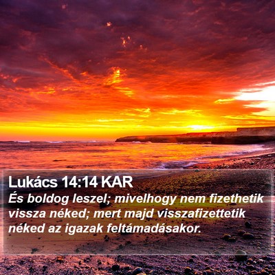 Lukács 14:14 KAR Bible Verse Image