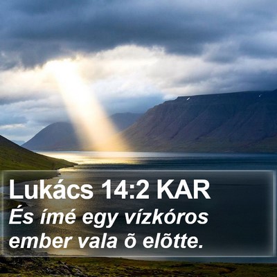 Lukács 14:2 KAR Bible Verse Image