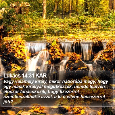 Lukács 14:31 KAR Bible Verse Image