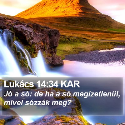 Lukács 14:34 KAR Bible Verse Image