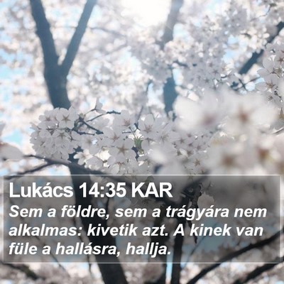 Lukács 14:35 KAR Bible Verse Image