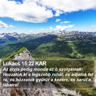 Lukács 15:22 KAR Bible Verse Image