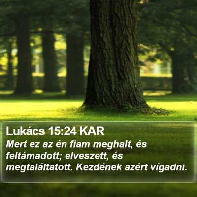 Lukács 15:24 KAR Bible Verse Image