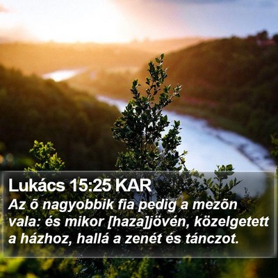 Lukács 15:25 KAR Bible Verse Image