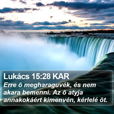 Lukács 15:28 KAR Bible Verse Image