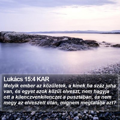 Lukács 15:4 KAR Bible Verse Image