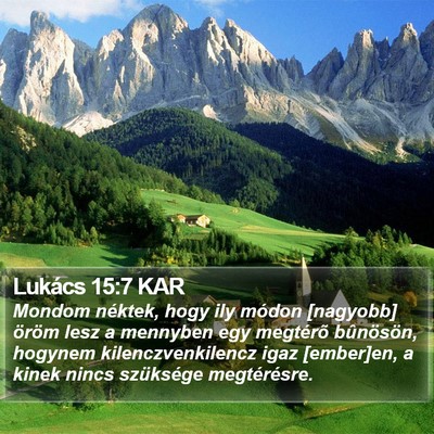 Lukács 15:7 KAR Bible Verse Image