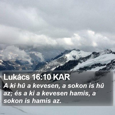 Lukács 16:10 KAR Bible Verse Image