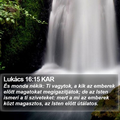 Lukács 16:15 KAR Bible Verse Image