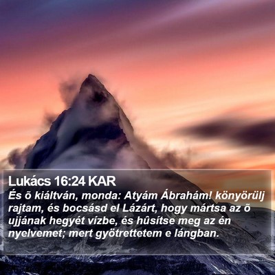 Lukács 16:24 KAR Bible Verse Image