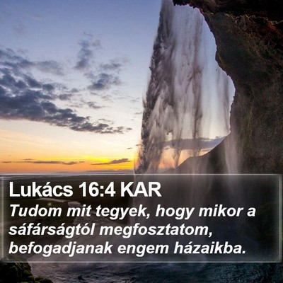 Lukács 16:4 KAR Bible Verse Image