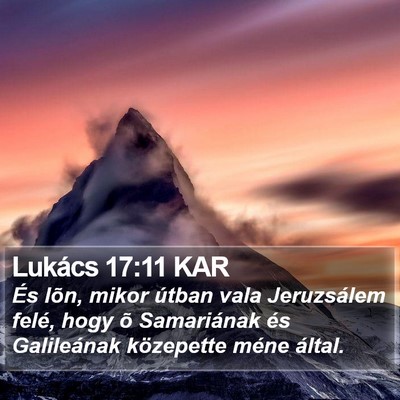Lukács 17:11 KAR Bible Verse Image